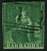 Barbados 1852-1878 green.jpg
