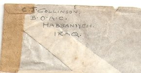 IRAQ 1942 CENSOR cover to LONDON with HABBANIYA cd (3).jpg